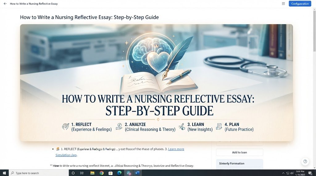 How to Write a Nursing Reflective Essay: Step-by-Step Guide